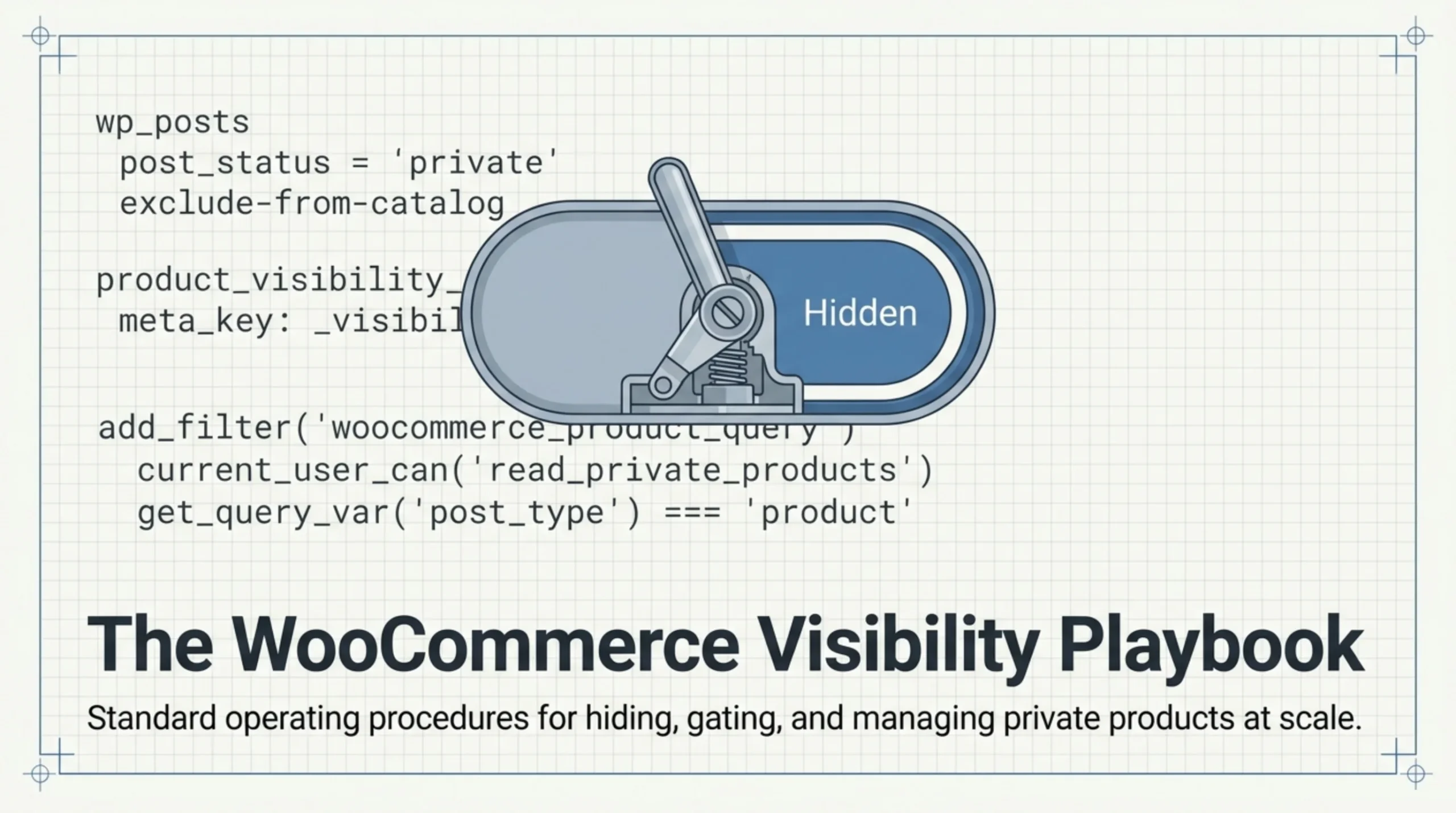 how to hide private products from woocommerce store